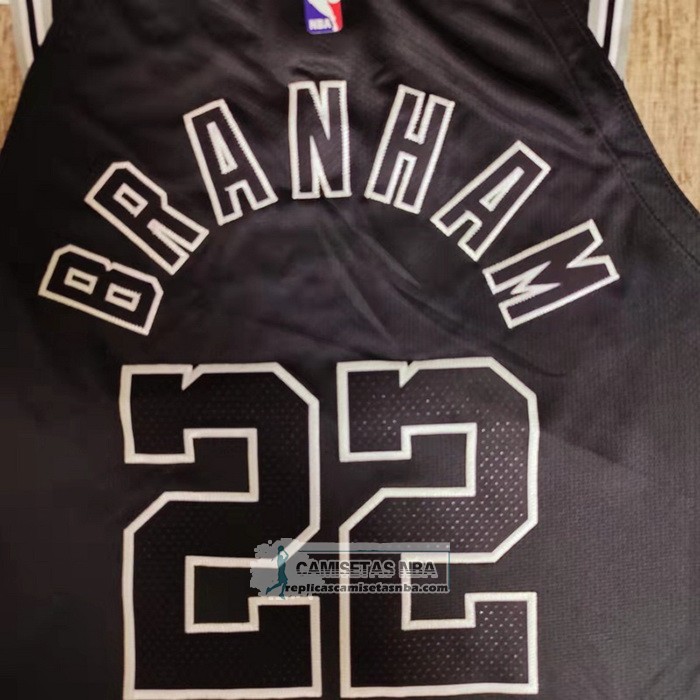 Camiseta San Antonio Spurs Malaki Branham NO 22 Classic Autentico 2022-23 Negro